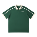 Unisex Contrast Piping Polo Shirt