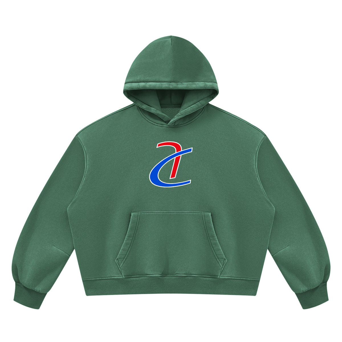 Unisex Vintage Wash Boxy Fleece Hoodie