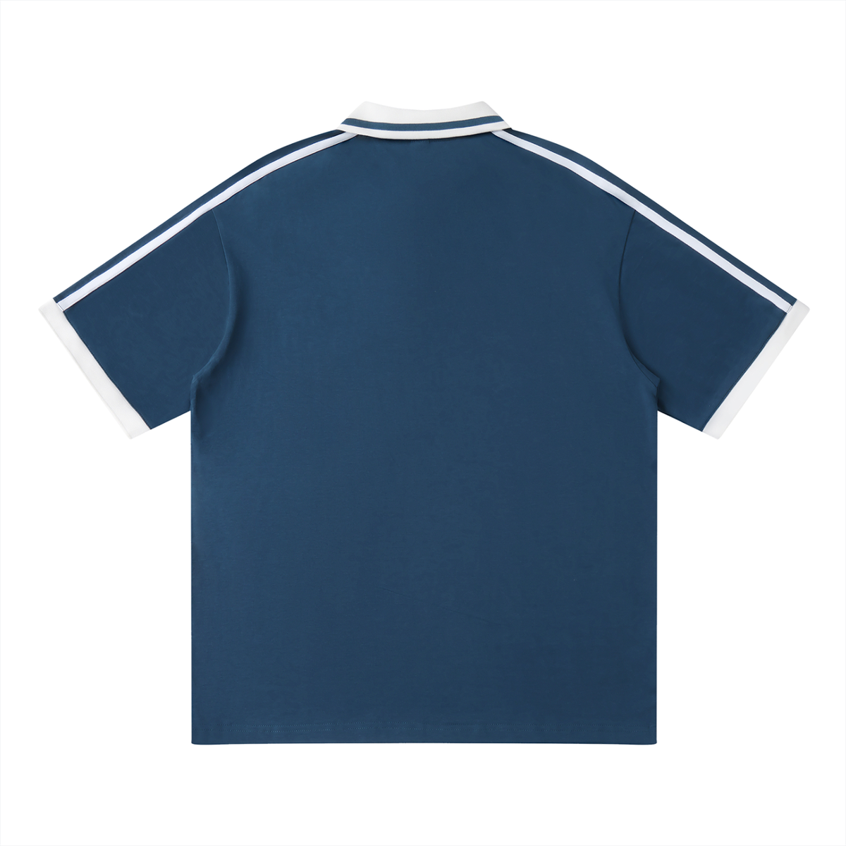 Unisex Contrast Piping Polo Shirt