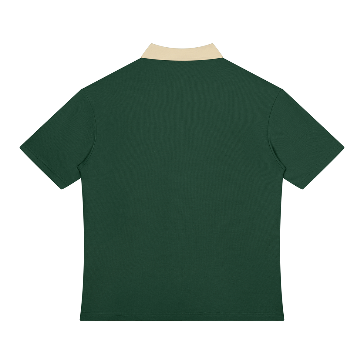 Unisex Color Block Quarter-Zip Polo Shirt
