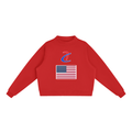 Essential Fleece Mock-Neck Crew Sweatshirt
