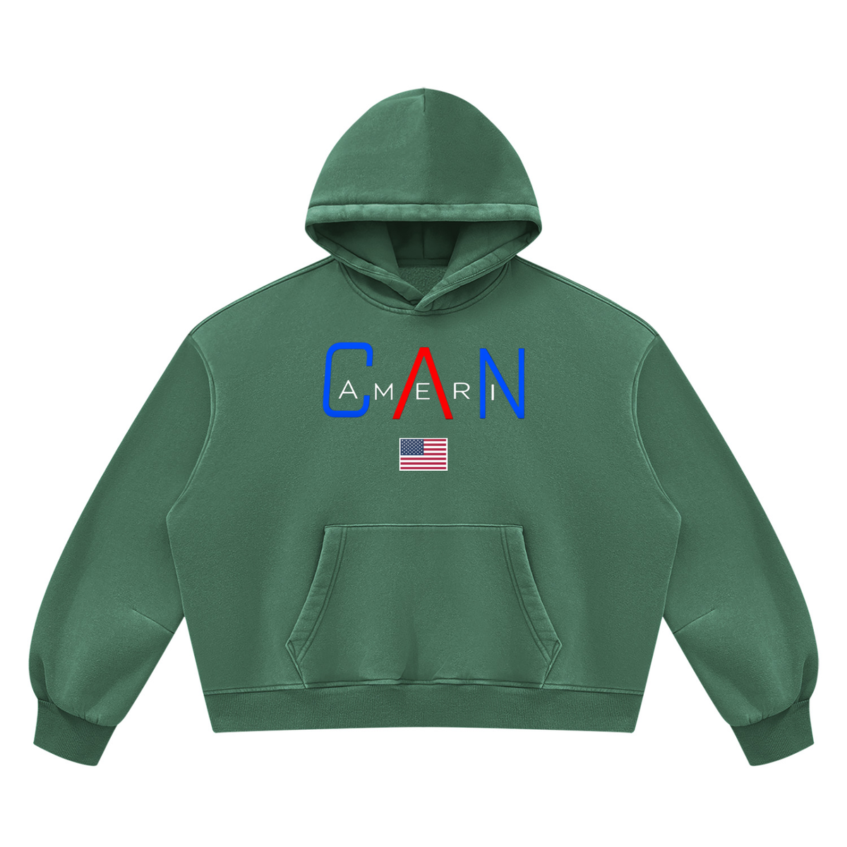 Unisex Vintage Wash Boxy Fleece Hoodie