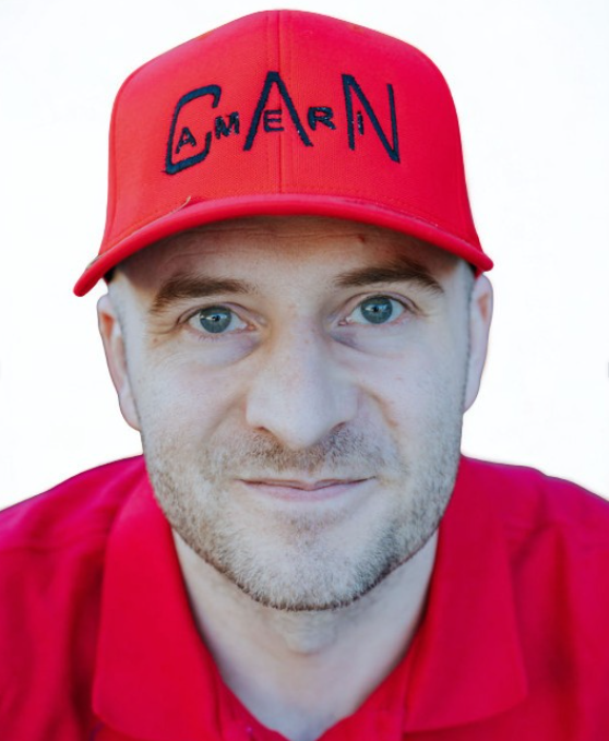 Flexfit 110 Cool & Dry Mini Pique Cap with embroidered logo (with US flag)