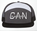Seven-Panel Trucker Cap (Charcoal/Black/White)