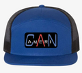 Seven-Panel Trucker Cap (Royal/Black)