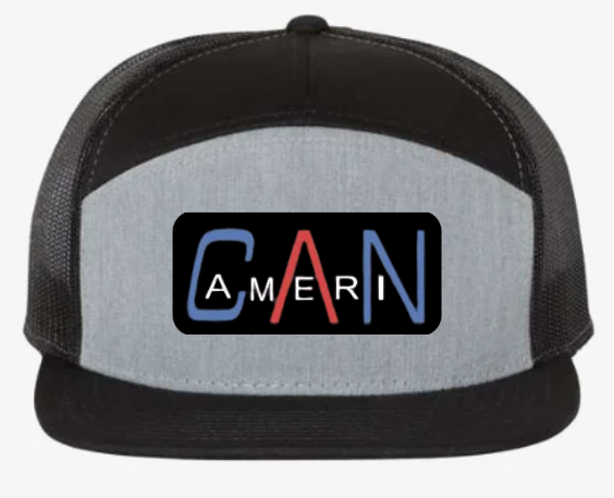 Seven-Panel Trucker Cap (Heather/Grey)