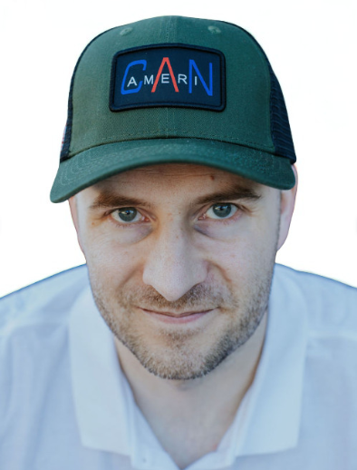 Patriotic 5 Panel Flat Bill Trucker Hat with patch (With US flag)