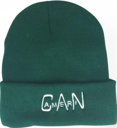 Fleece-Lined Knit Cap (Athletic Green)