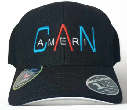 Baseball Cap with embroidered logo (with US flag)
