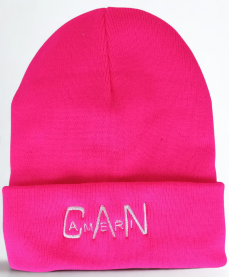 Fleece-Lined Knit Cap (Pink)