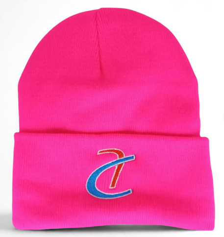 Fleece-Lined Knit Cap (Pink)