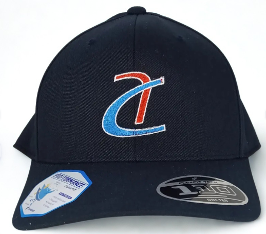 Flexfit 110 Cool & Dry Mini Pique Cap with embroidered logo (with US flag)