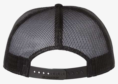 Female 5 Panel Flat Bill Trucker Hat (Pink/Black)