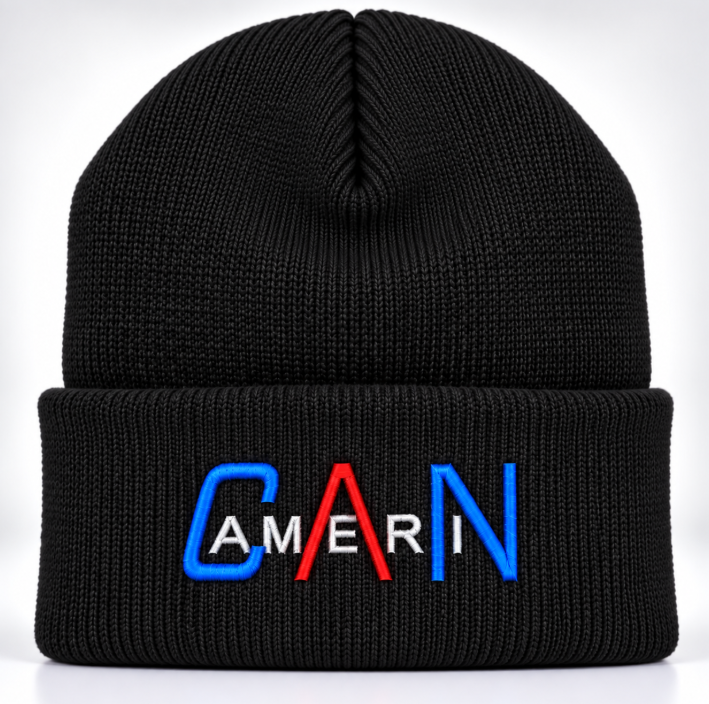 AmeriCAN Name Fleece-Lined Knit Cap
