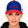 7 Panel Trucker Cap with Embroidered AmeriCAN name