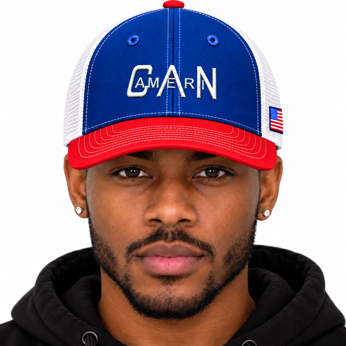 7 Panel Trucker Cap with Embroidered Logo