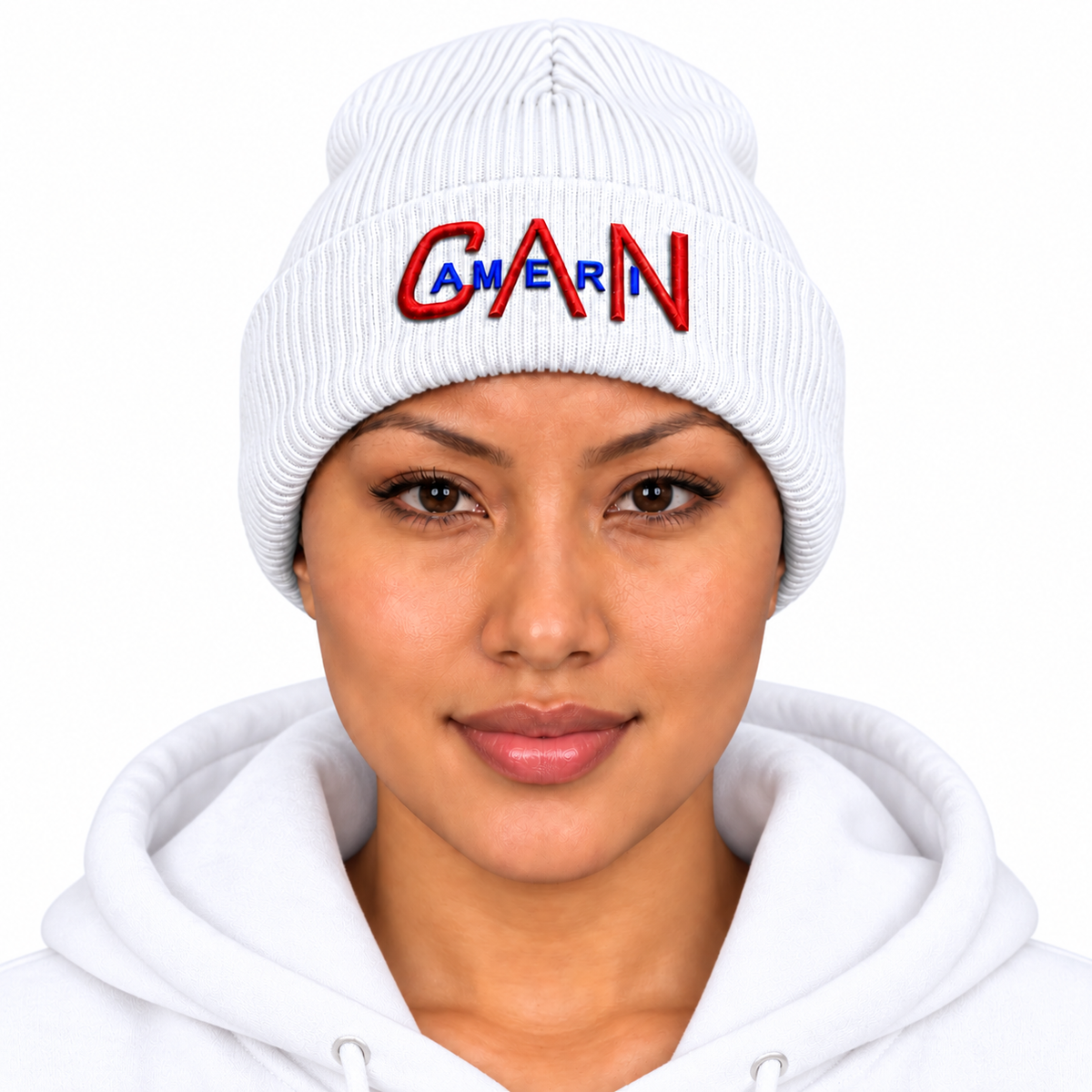 AmeriCAN Logo Fleece-Lined Knit Cap